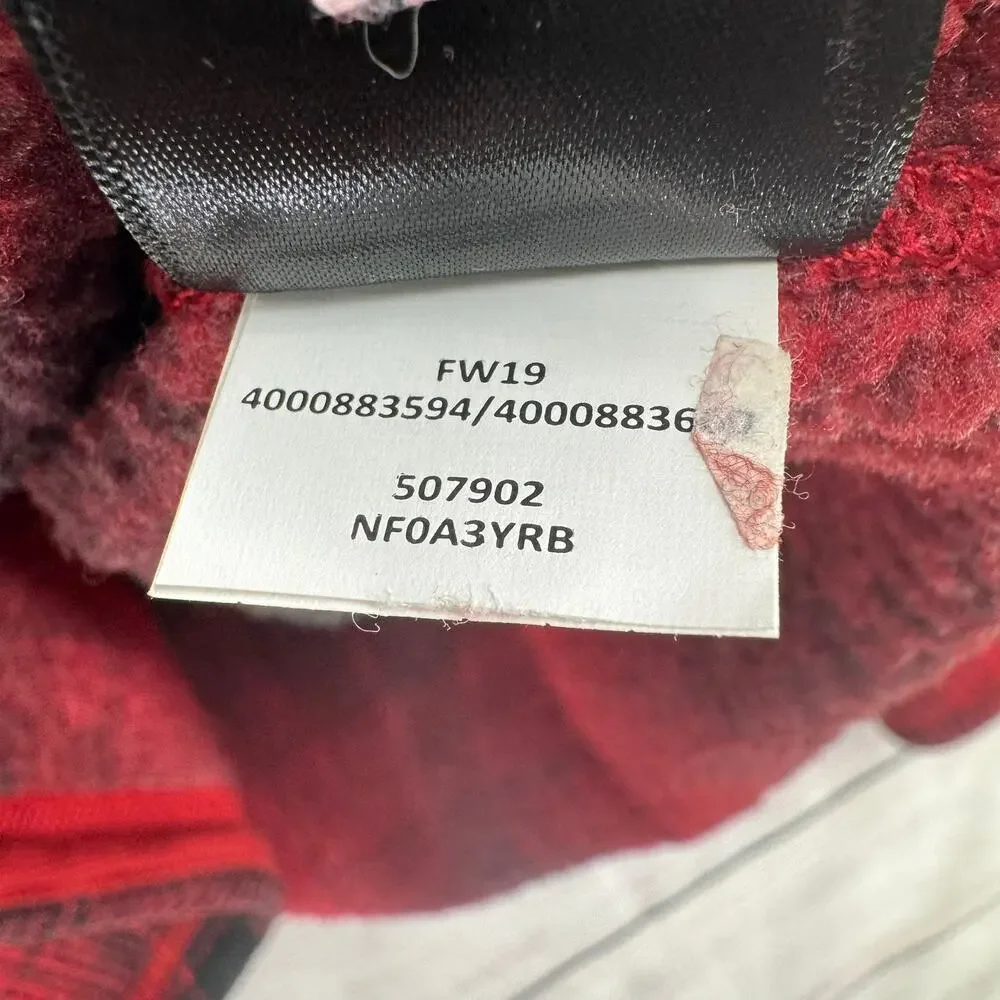 The North Face Gordon Lyons Novelty‎ 1/4 Zip Pullover Mens Medium Red Black